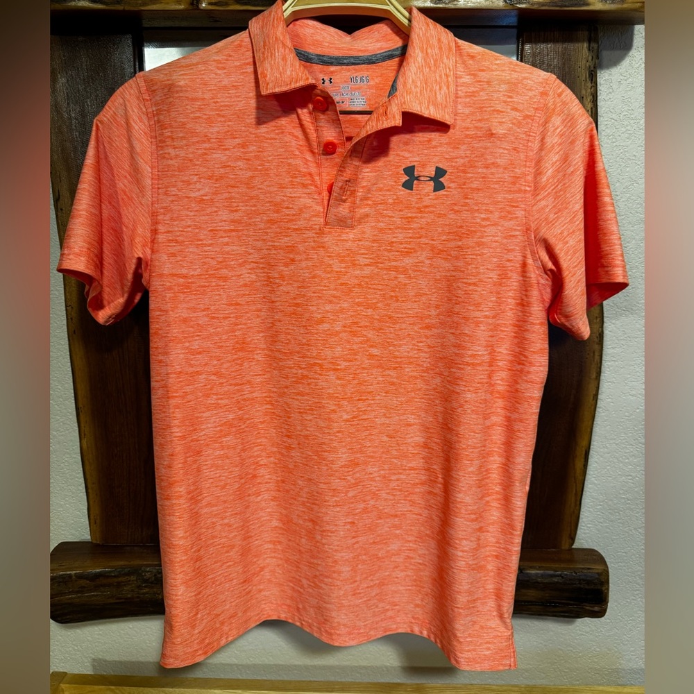 Under Armour Orange Performance Polo Shirt